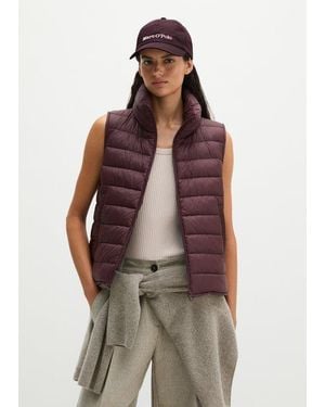 Marc O' Polo Gilet Leggero Trapuntato Aderente - Marrone