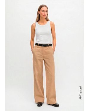 Marc O' Polo Chino Modelo Lande Ancho - Blanco