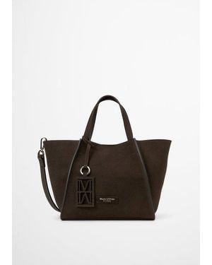 Marc O' Polo Schoudertas Model Biani - Zwart