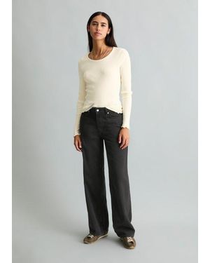 Marc O' Polo Vaqueros Modelo Tomke Wide - Blanco