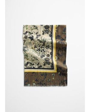 Marc O' Polo Bufanda Con Estampado Integral - Verde