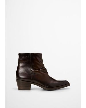 Marc O' Polo Botines De Estilo Western, Modelo Rodeo - Blanco