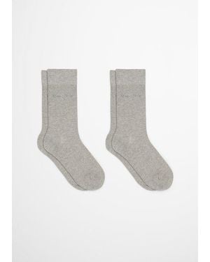 Marc O' Polo Calcetines Con Logotipo - Blanco