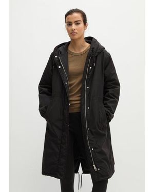 Marc O' Polo Parka Técnica De Corte Regular - Negro