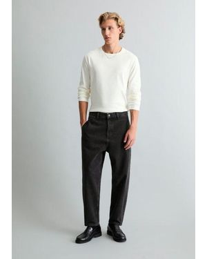 Marc O' Polo Vaqueros Modelo Isak, Corte «Relaxed Barrel» Y Largo Recortado - Blanco