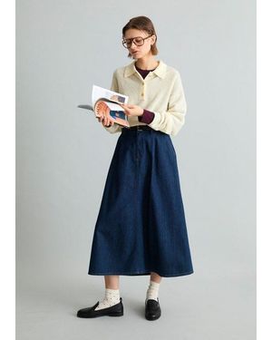 Marc O' Polo Falda Vaquera Acampanada - Azul