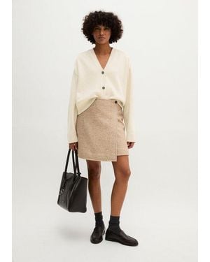 Marc O' Polo Mini-Wikkelrok, Regular - Naturel
