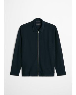 Marc O' Polo Sweatjack Met Ritssluiting, Regular Fit - Blauw