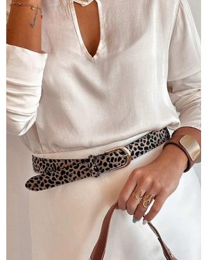 Mariquita Trasquilá Cintura Animal Print - Neutro