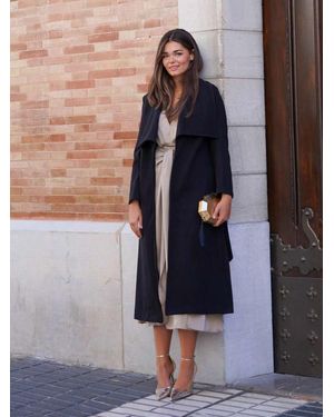 Mariquita Trasquilá Cappotto Maxi Solapa - Nero