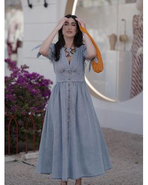 Mariquita Trasquilá Robe Denim - Bleu