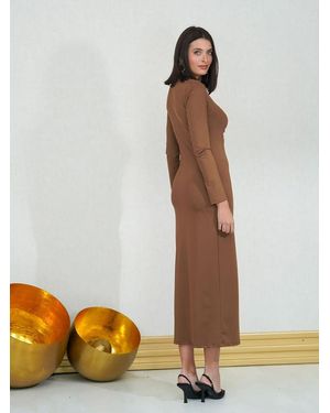 Mariquita Trasquilá Abito Frunce Milano - Blu