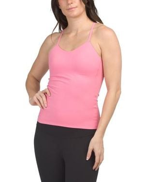 Marshalls Molded Cup Butter Soft Orion Bra Tank Top For - Pink