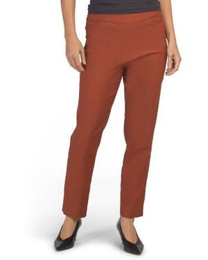 Marshalls Luxe Pull On Pants With Front Pockets For - Brown
