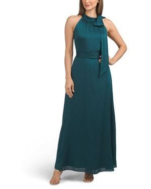 Marshalls Kayla Halter Neck Gown For - Green
