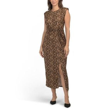 Marshalls Animal Print Maxi Dress For - Brown