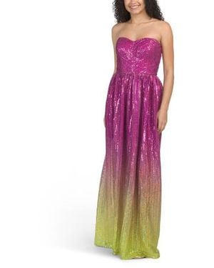 Marshalls Strapless Audrina Gown For - Purple