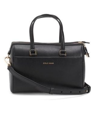 Marshalls Leather Meritt Satchel For - Black