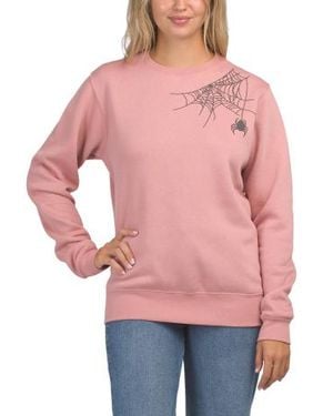 Marshalls Spiderweb Crew Neck Sweatshirt For - Red