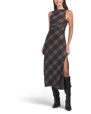 Marshalls Plaid High Neck Dress For - Multicolor