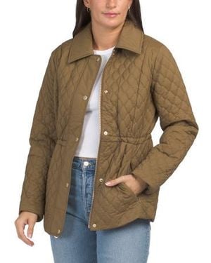 Marshalls Quilted Jacket For - Natural