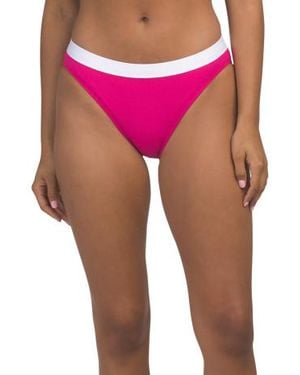 Marshalls I'M With The Band Basic Hipster Swimsuit Bottoms For - Pink