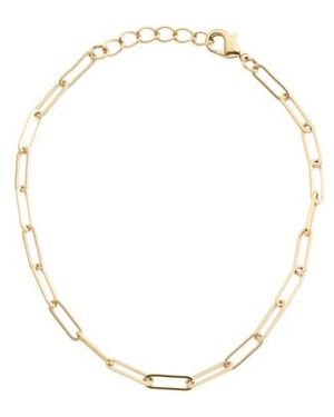 Marshalls Waterproof Tone Plated Polished Oval Link Chain Anklet For - Natural