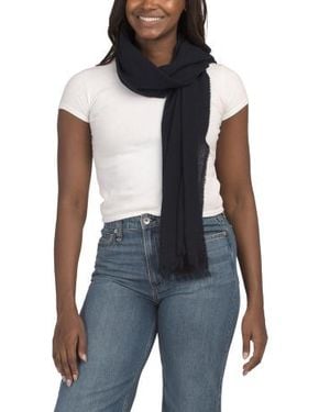 Marshalls Cashmere And Wool Blend Scarf For - Blue