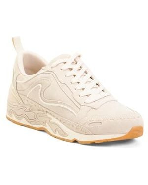 Marshalls Suede Flame Sneakers For - White