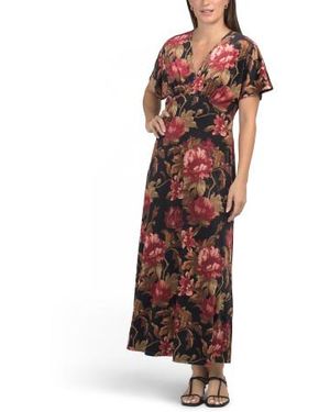 Marshalls Floral Maxi Dress For in Brown | Lyst