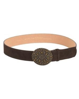 Marshalls Suede Sami Belt - White