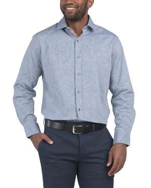 Marshalls Linen Blend Shirt - Blue