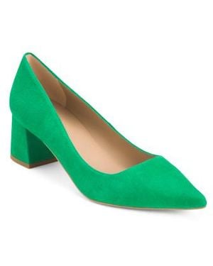 Marshalls Suede Sloane Closed Court Heels For - Green