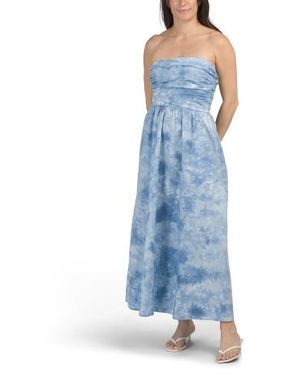 Marshalls Kamila Strapless Dress For - Blue