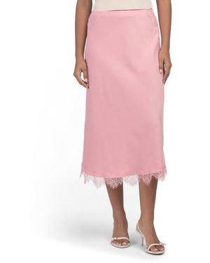 Marshalls Lace Trim Skirt For - Pink