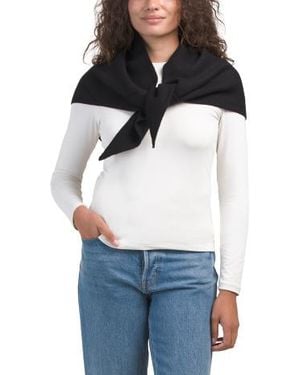 Marshalls Mid Weight Triangle Scarf For - White