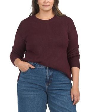 Marshalls Plus Crew Neck Sweater For - Red