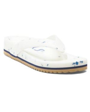 Marshalls West Beach Recycled Flip Flops For - White