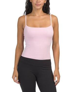 Marshalls Double Layer Chelsea Bra Tank With Adjustable Shoulder Straps For - Purple
