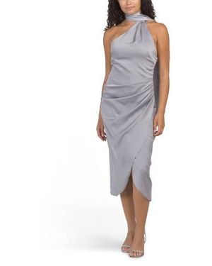 Designer Grey Satin Dresses for Women - Up to 63% off | Lyst Designer Grey Satin Dresses for Women - Up to 63% off | Lyst