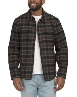 Marshalls Wool Blend Mo Shirt Jacket - Black