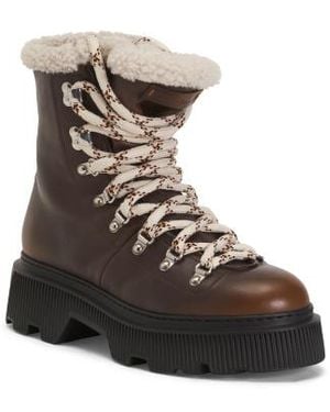 Marshalls Leather Mid Shaft Boots For - Brown