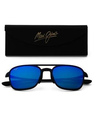 Marshalls 55Mm Aviator Designer Sunglasses - Blue