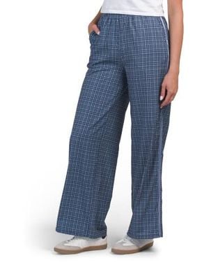 Marshalls Wide Leg Pants With Side Taping For - Blue