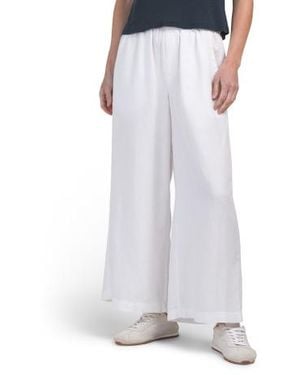Marshalls Linen Blend Angie Cropped Palazzo Pants For - White