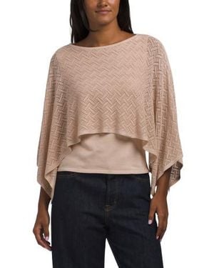 Marshalls Cable Knit Poncho Sweater For - Multicolor