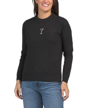 Marshalls Martini Crew Neck Sweater For - Black