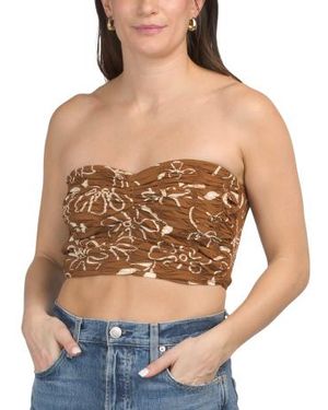 Marshalls Floral Cropped Top For - Blue