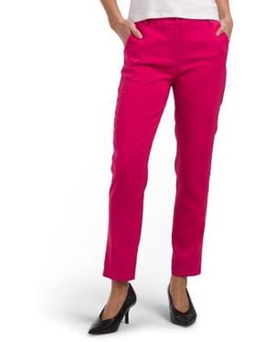 Marshalls Solid Slim Leg Cigarette Pants For - Pink