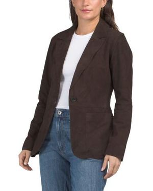Marshalls Suede Noian Jacket For - Black